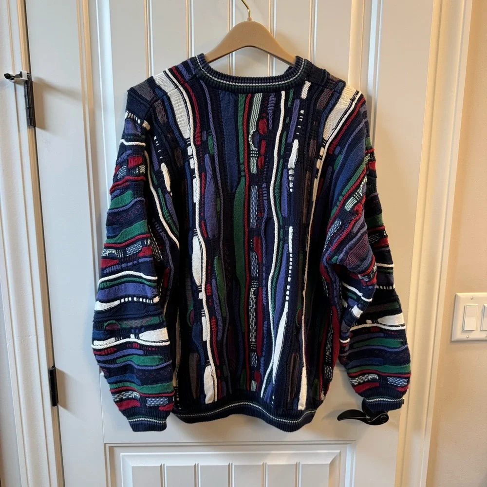 Cotton Traders XL Coogi Style Textured Sweater